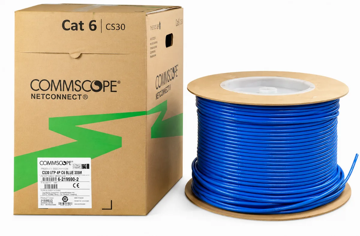 Dây mạng AMP Commscope Cat6E – UTP 24AWG, mã 1427071-6 chính hãng